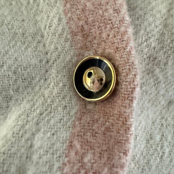 Pink Brown Plaid ButtonUp Shacket Womens Flannel Size XL Fall Autumn Casual - Picture 3 of 8